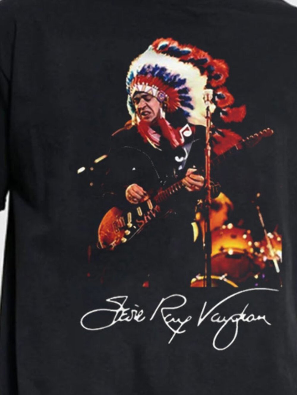 Stevie Ray Vaughan Guitar T-Shirt  301 - Picture 2 of 5